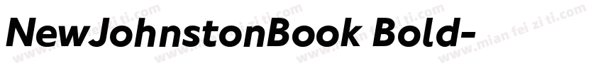 NewJohnstonBook Bold字体转换